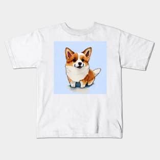 Cute Corgi Puppy Art 5Cute Corgi Puppy Art 7 Kids T-Shirt